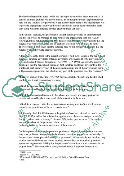 Covenants in Lease