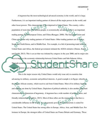 The Concept of Hegemony