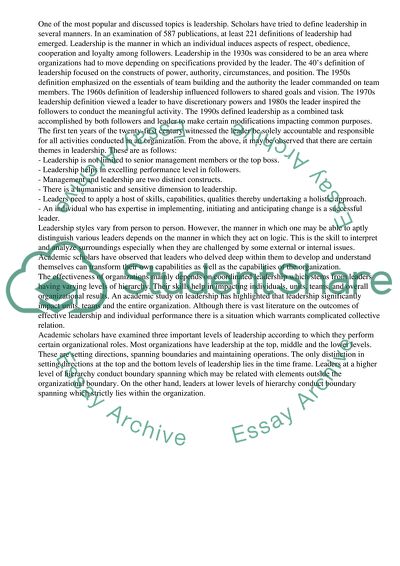 Leadership Theories and Main Discrepancies between Management and Leadership