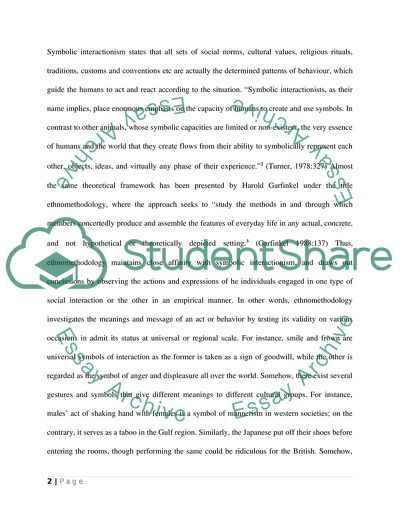 Social Interaction in the Light of Symbolic Interactionism