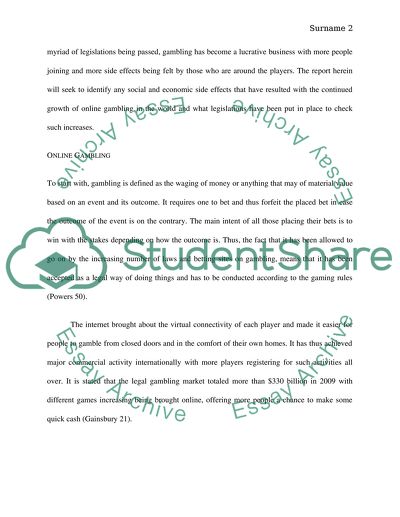 Growing online gambling industry and its effects socially, economically