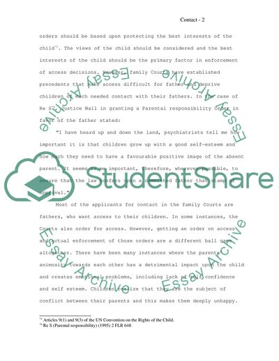 The Contentious Issue of Contact