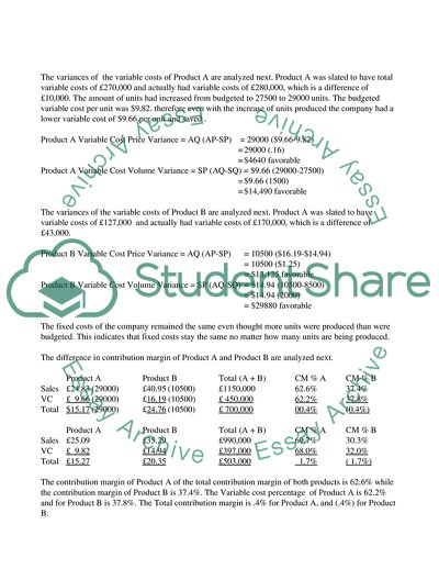Was There Increased Demand for Product B So That the Sales Price Had to or Could Be Increased