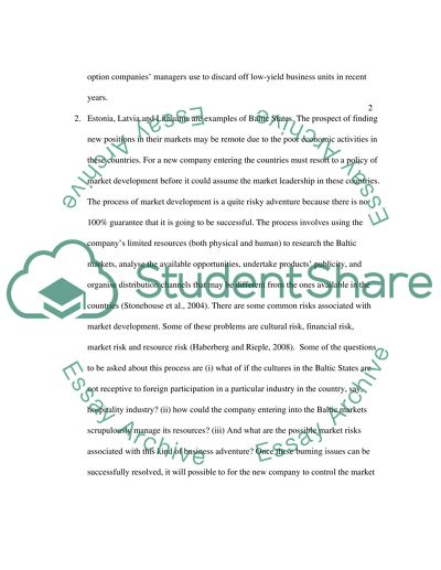 Analysis Situaciones of the International Business Policy