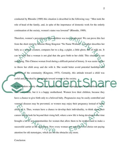 The change of womens status