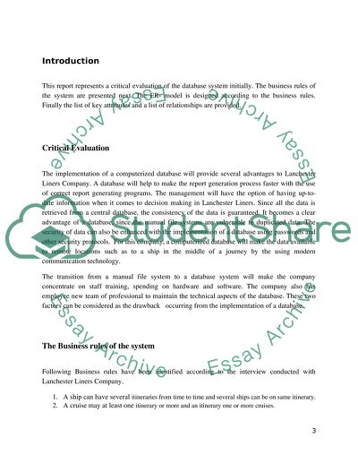 The Implementation of a Computerized Database