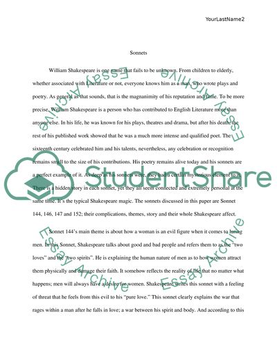 William Shakespeare Sonnets