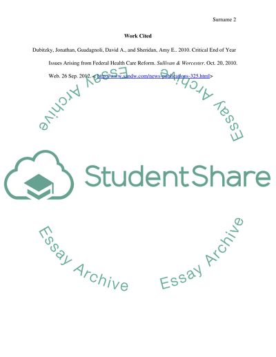 Critical Issues in Healthcare Reform