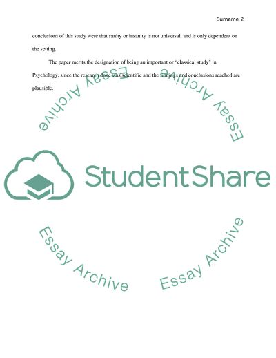 On Being Sane in Insane Places