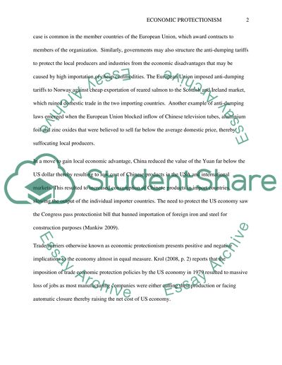 What do You Understand by Economic Protectionism
