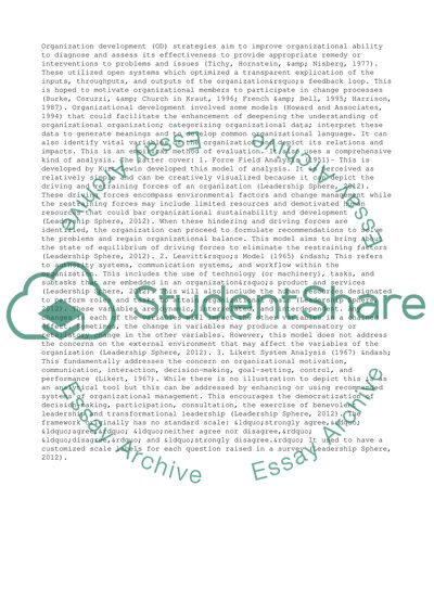 Behavioral Science Interventions for Organization Improvement