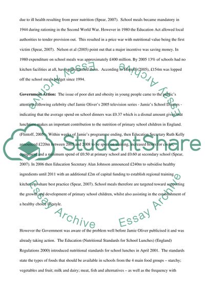 Food and Nutrition: Primary School Childrens Knowledge and Awareness