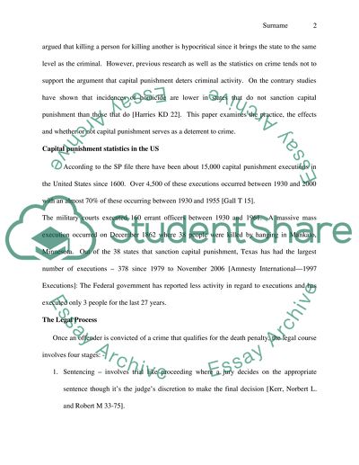 Proponents of Capital Punishment