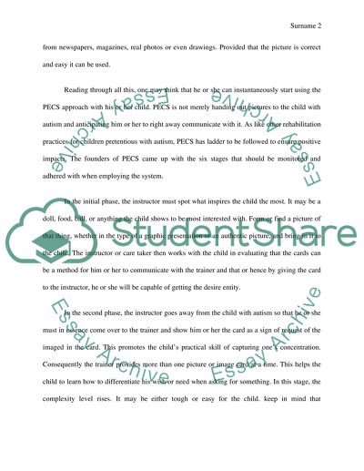 Visual Teaching Strategies On Children With Autism