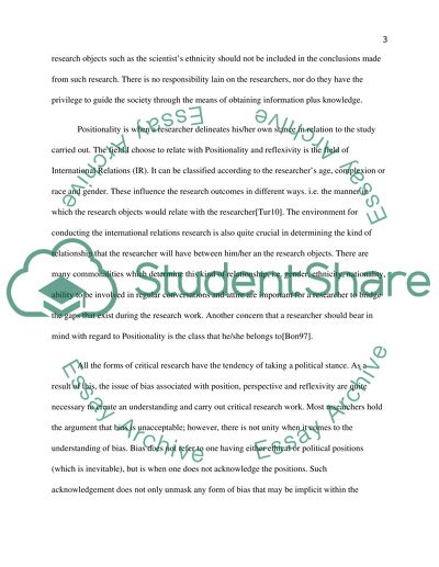 How Might a Researcher Position Shape the Processes and Outcomes of Their Research