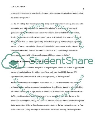 Air Pollution in America
