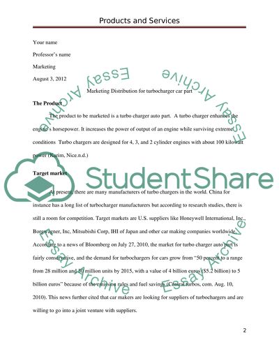 Products and Services