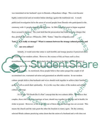 Horrible and Strange Practice Under the Context of Our Modern Culture