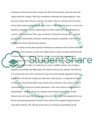 Summaries of Leadership Articles