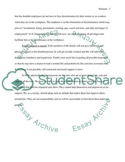 Living with Physical disability