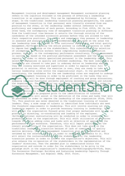 Training and development management