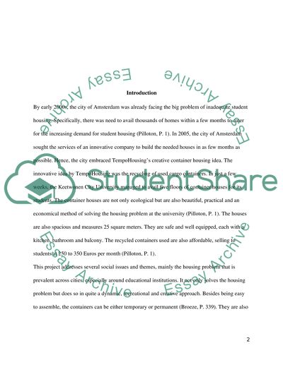 The Keetwonen City Universitys Student Housing Projects