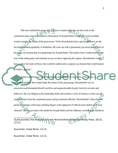 The Great Purge in the Soviet Union