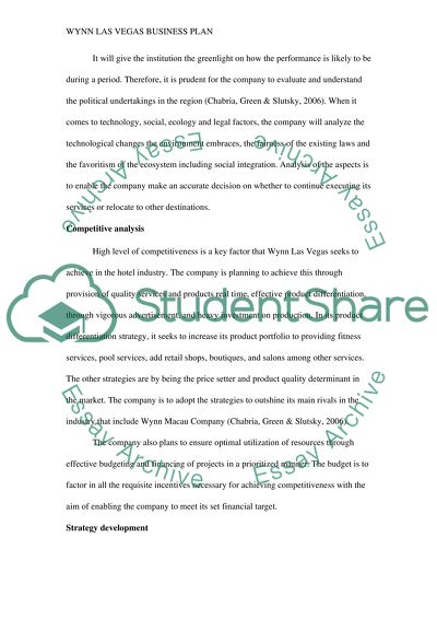 Wynn Las Vegas Business