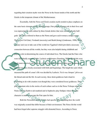 A Comparison of Greek and Norse Mythology