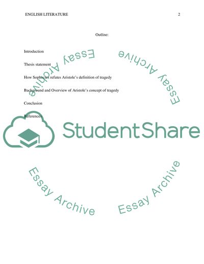 Aristotles Concept of Tragedy
