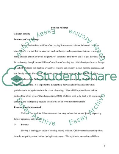 Research Paper Outline