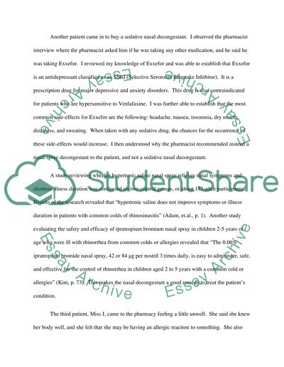 Reflection: Patient Interaction