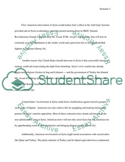 Should the U.S. intervene in some way in Syria or should it stay out