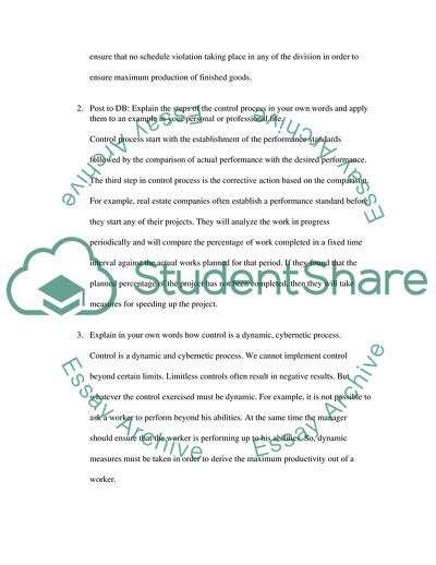 Chapter 16 CONTROL- (Management)