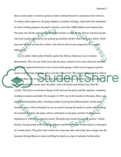 The Black Panther Party