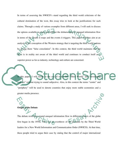 The New World Information and Communication Order