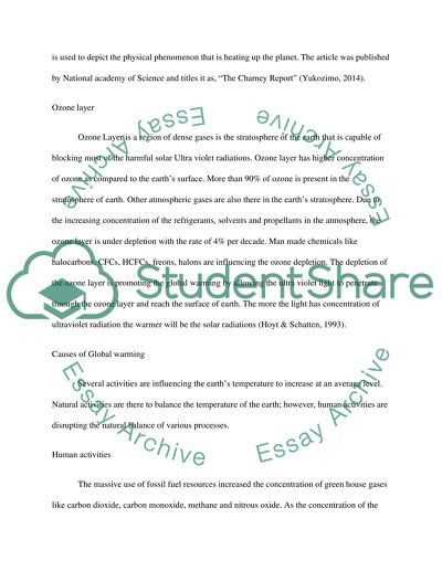 Effects of Global Warming