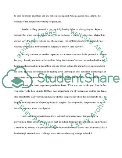 Policy message to the public