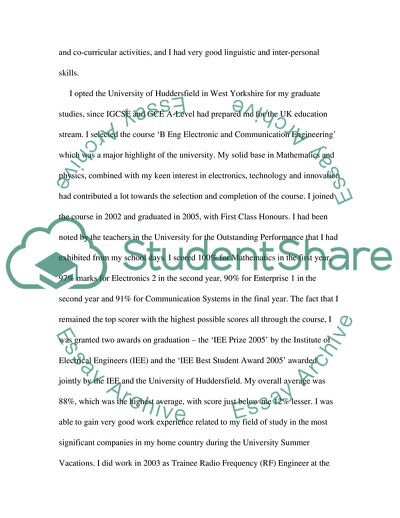 Application to London School of Economics and Political Science