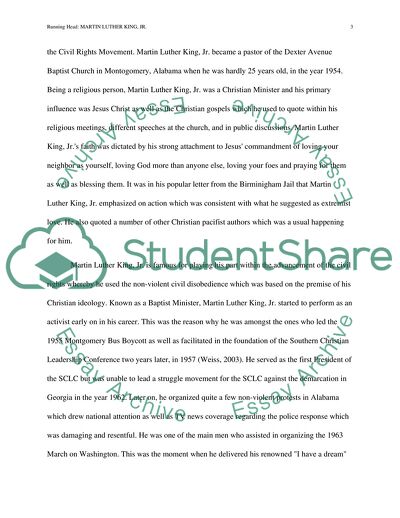 The History and Views of Martin Luther King Jr