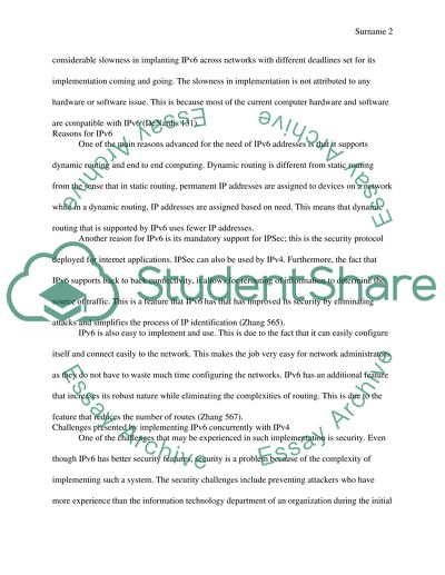 Challenges Presented by Implementing IPv6 concurrently with IPv4