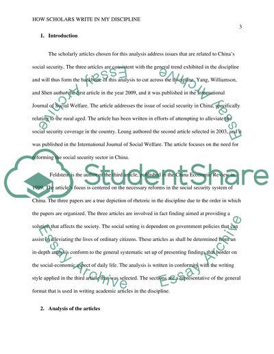 The scholarly articles issues that are related to Chinas social security