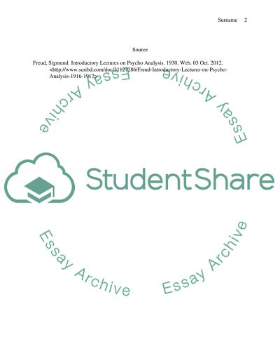 Introductory Lectures on Psycho Analysis