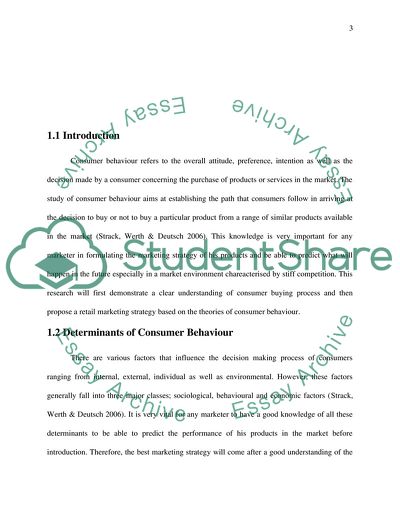 Consumer Behaviour and Retail Marketing Strategy