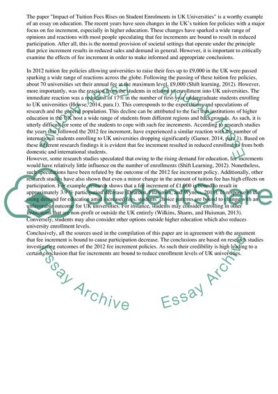 Impact Of Tuition Fees Rise On Student Enrolments In UK Universities