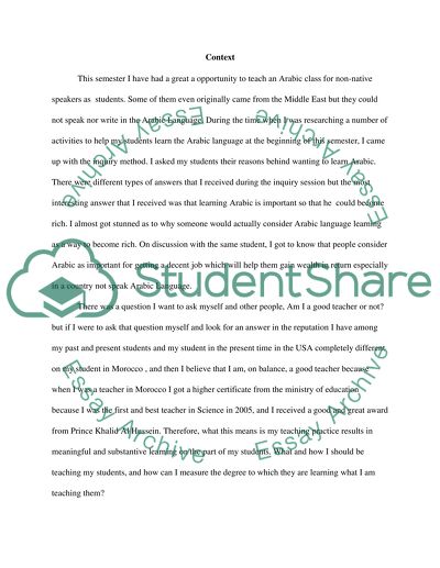 Improvement of Practices in Teaching Arabic