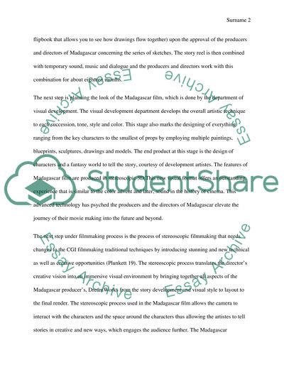 Animation Film of Madagascar