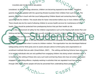 Uderstand How To Safeguard the Well-being of Children and Young People