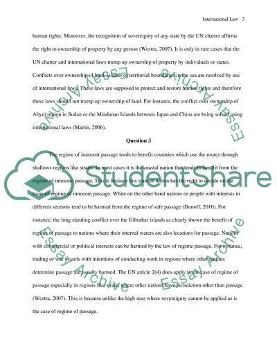 International Law & Humanitarian Issues