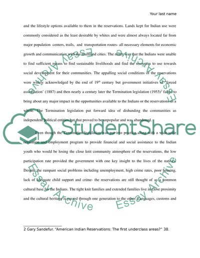 Indian Reservations in the US